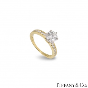 Tiffany & Co. Yellow Gold Diamond Ring 1.08ct H/VS1
